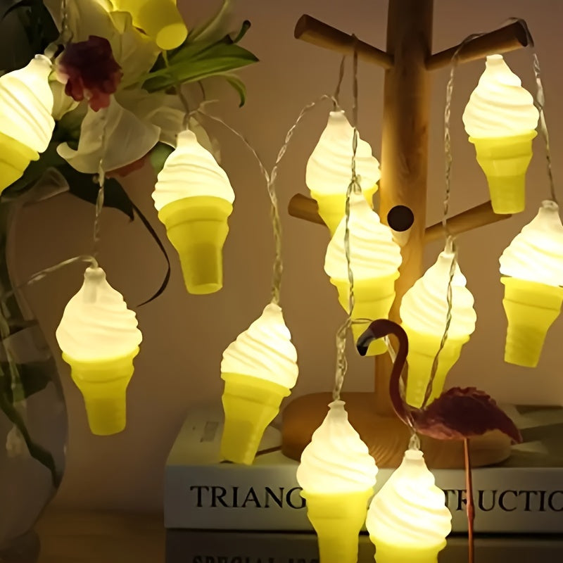 冰淇淋造型電池供電LED燈串