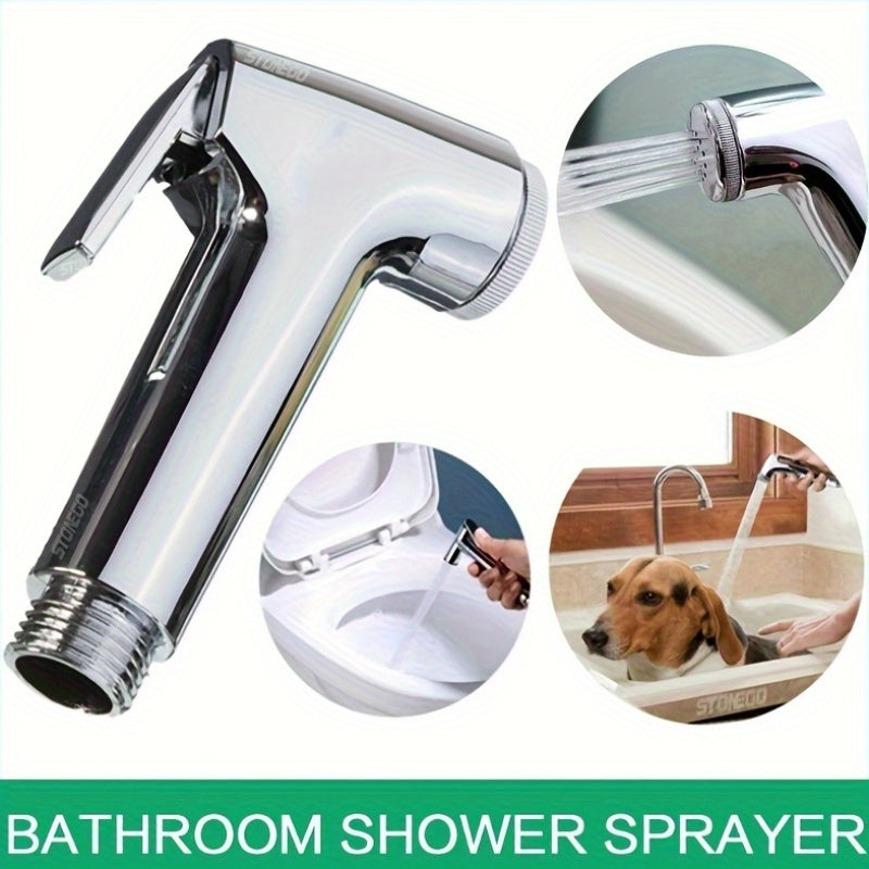 1 Easy-to-Install Handheld Bidet Sprayer for Bathroom - Durable ABS Material, Multi-Functional Shower Head & Faucet Adapter, Universal Fit, Non-Potable Water Safe