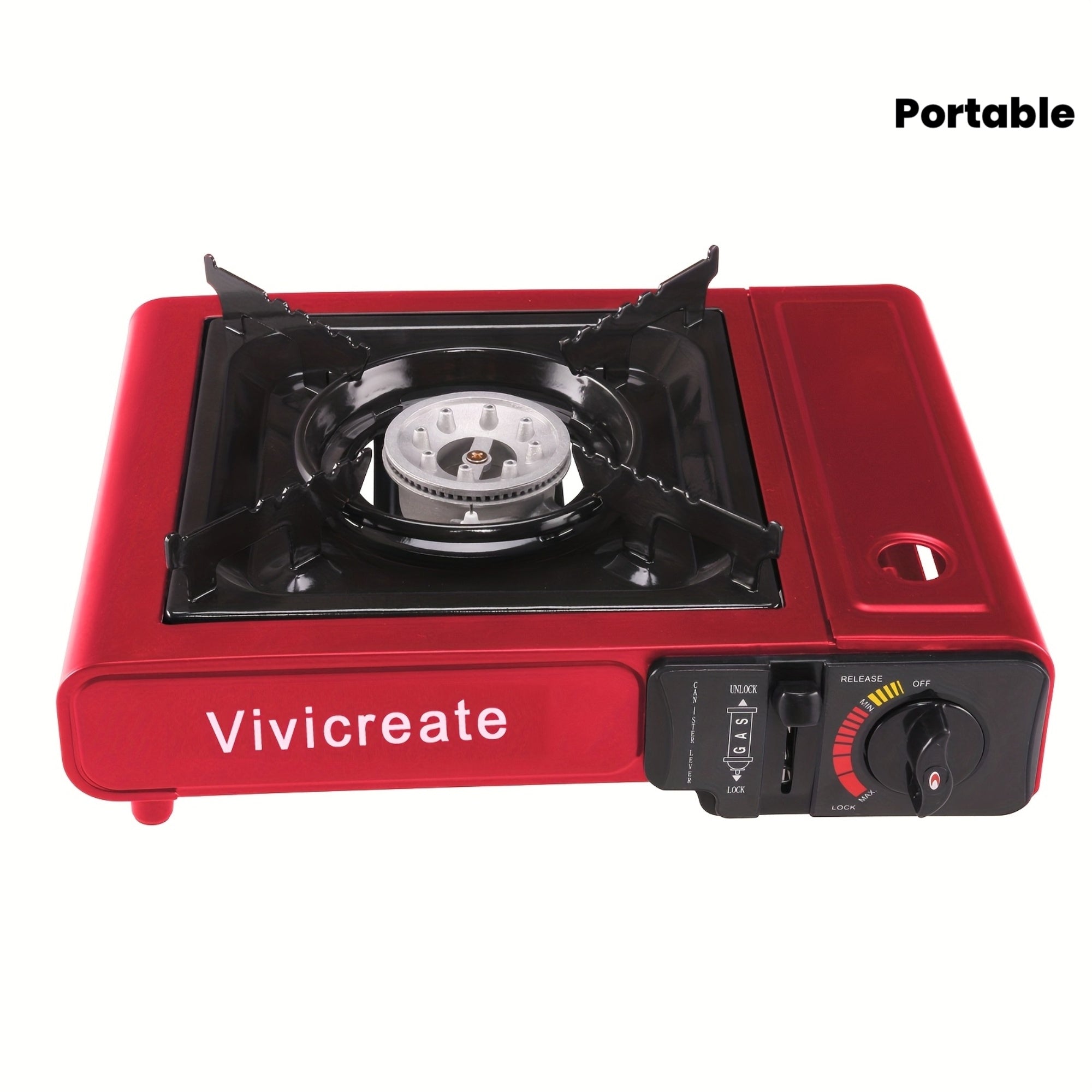 Vivicreate 8500 BTU Portable Butane Stove, Compact Outdoor Camping Stove, Ideal for Cooking, Hiking, Survival Gear & Emergency Use, Essential for Camping