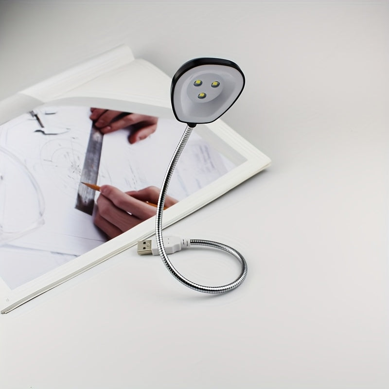 Universal USB light, metal flexible hose, lighting angle freely adjustable, soft light, portable, very suitable for living room, study, desk lamp, perfect gift for students/colleagues/friends