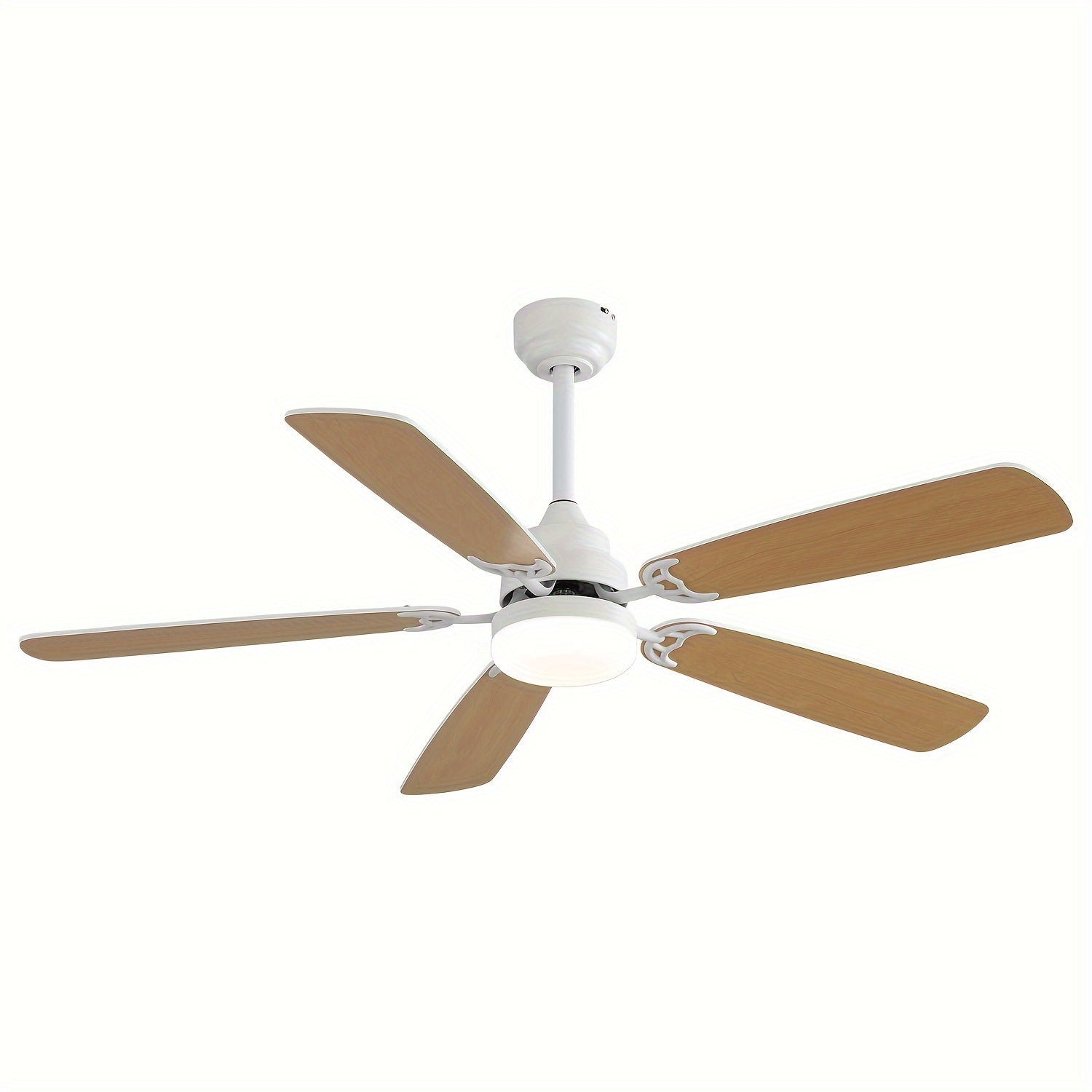 Sofucor 52" Ceiling Fan with Light & Remote, 6 Speeds, 3-Color LED, Timing, Low Profile, Noiseless Reversible DC Motor, for Bedroom, Living Room, Patio (3 Downrods Included)