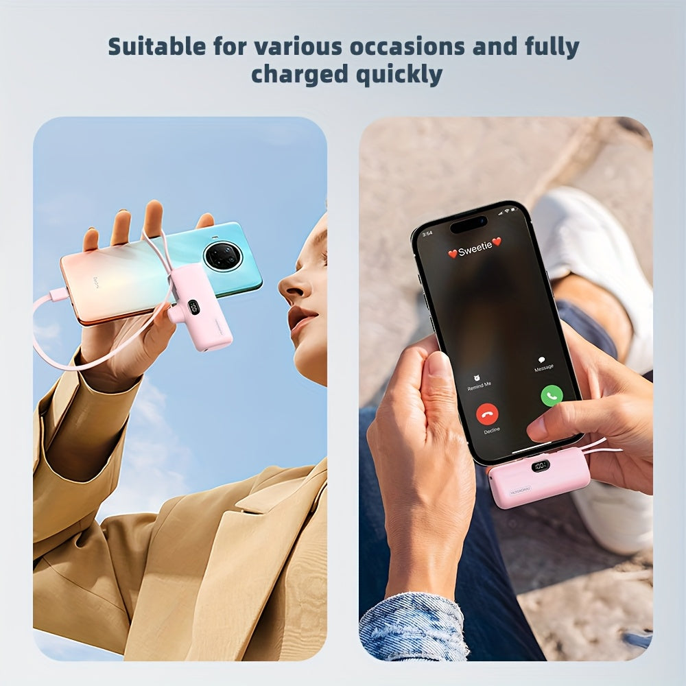 20, 000Mah Compact Power Bank for Iphone Models 16, 15, 14, 13, 12, 11, X, 8, 7 Pro Max; Ultra Portable Battery Pack for Ipad Pro Series, Travel Phone Charger, Emergency Pocket Power Bank, Backup Battery for Travel