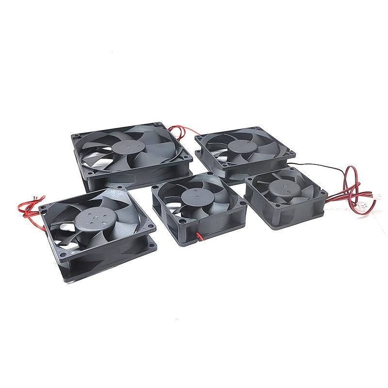 5V 12V 24V Computer Cabinet Cooling Fan, 5/6/7/8cm 3.54Inch 4.72Inch High Airflow Inverter Silent Power Supply Fan