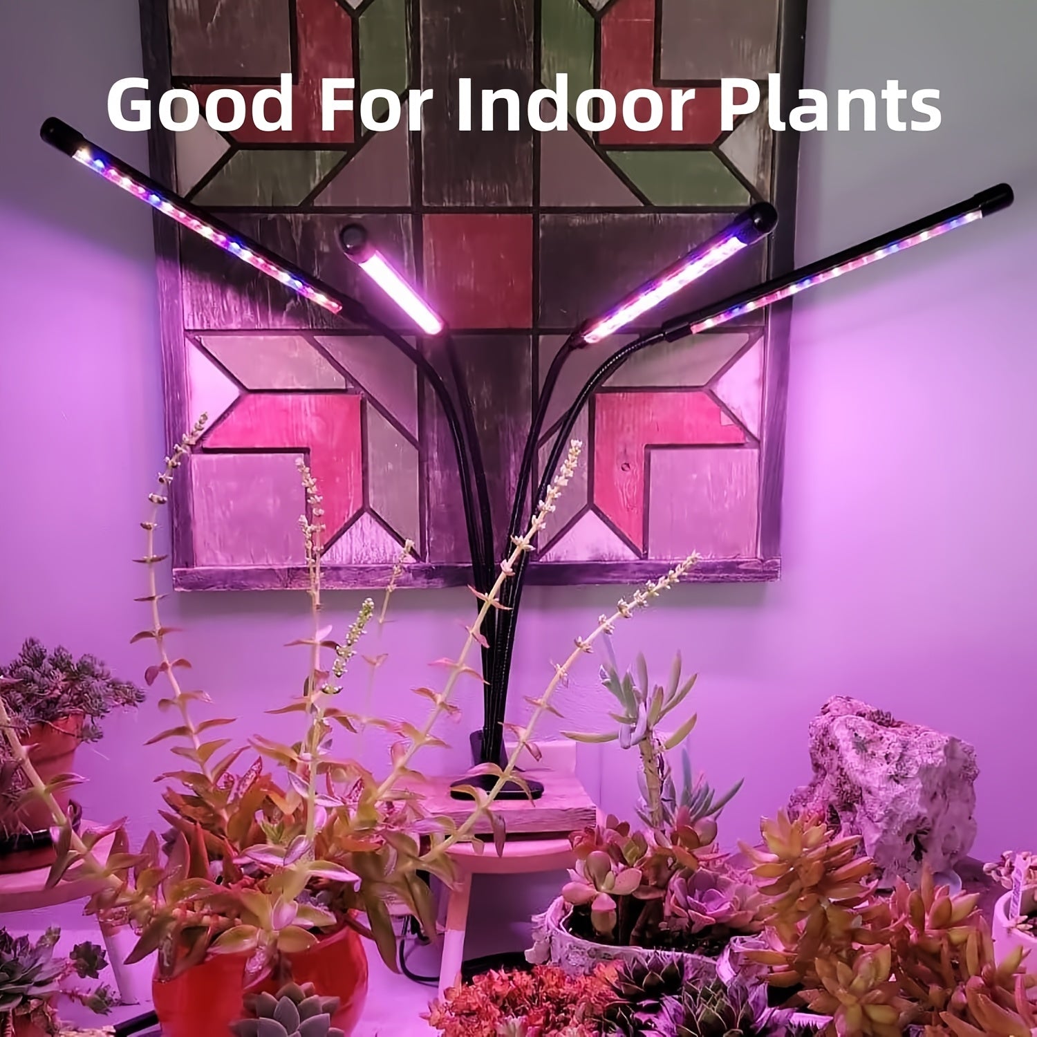 360° Adjustable Gooseneck Plant Grow Light, 3 Light Modes Red/Blue/Red-Blue, 3 Timing Options 3/9/12 Hours, 10 Dimmable Levels, USB Powered Multi-Function Clip-On Grow Lamp for Indoor Plant Lighting