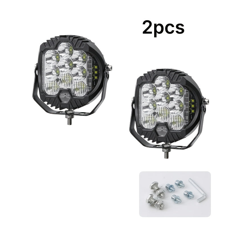 High Brightness Light, Premium White/Yellow Light, 2-Pack, Easy Installation, Exquisite and Practical, Suitable for Multiple Vehicle Models