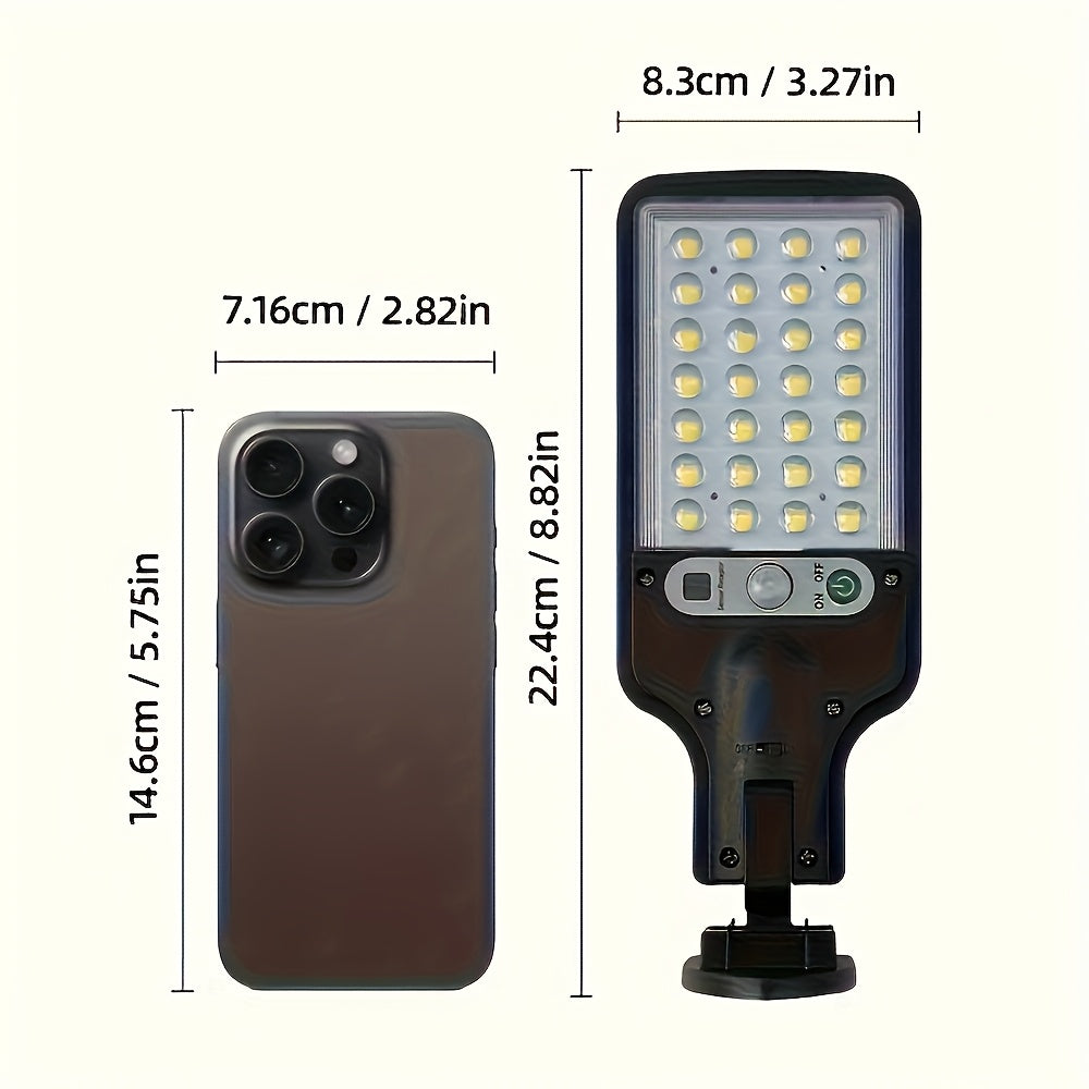 1/2PCS Outdoor Solar Sensor Light, Super Bright with Motion Sensor and Remote Control, 3 Lighting Modes, Smart Solar Street Light, Commercial Street and Area Lighting Wall Light, Perfect for Garden, Garage, Walkway, Patio, Courtyard, Easy Installation