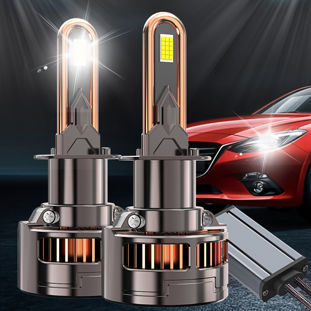 2件高品质LED 灯9006/HB4-QC065 H4/H7/H1/H4/9003/HB2/H11/H18/H16/9012/9005，950% 明亮 60000LM 带外部驱动器 Canbus 即插即用，250W，高性能LED，汽车用LED灯，12v