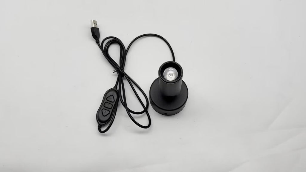 All-metal spotlight, seven-color dynamic mode indoor decorative lighting, adjustable brightness and angle, suitable for home decoration, artwork accent lighting and display piece lighting