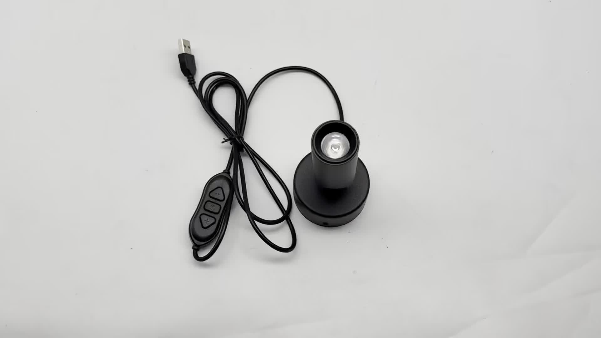 All-metal spotlight, seven-color dynamic mode indoor decorative lighting, adjustable brightness and angle, suitable for home decoration, artwork accent lighting and display piece lighting