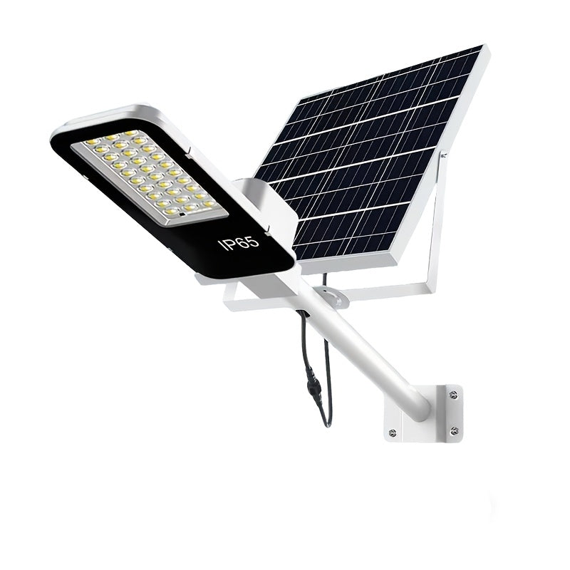 Outdoor IP65 Solar High Bright Street Light, Large Battery 10000mAh, Light Sensor, Remote Control, Equipped with Remote, Perfect for Outdoor, Courtyard, Garden and Villa LED Lighting