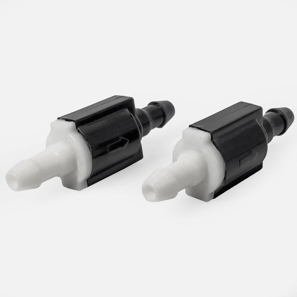 Universal 2 Piece Check Valve Front Windshield Washer Nozzle Fits Toyota Lexus Nissan etc. - Windshield Wiper Nozzle Check Valve Replacement Parts & Repair Kit 85321-26020