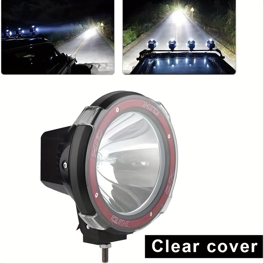 5-inch HID xenon driving light 12-24V 55W yellow/white cover off-road vehicle roof modified work light outdoor spotlight fishing light