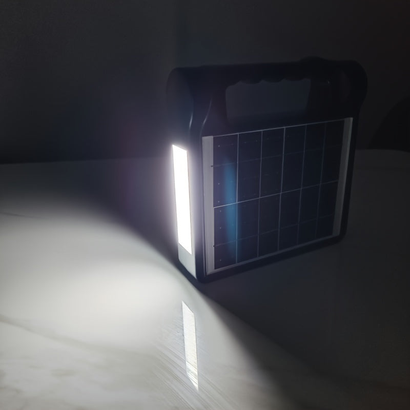 1 件便携式 6V 可充电太阳能电池板储能发电机系统 USB 充电器带灯照明家用太阳能系统套件
