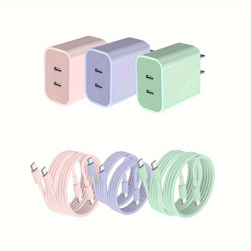 for iPhone 15 Fast Charger, 20W USB C Charger for iPad Charger Block with 6ft Type C to Type C Charging Cable for iPhone 15/15 Pro Max/15 Pro/15 Plus/iPad Pro/iPad Air and More