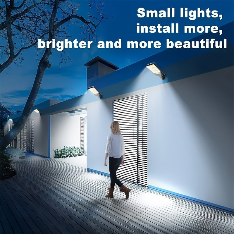 Super Bright 78LED Remote Control Sensor Street Light Area Lighting, Smart Wall Light Upgraded Lithium Battery 1200mAh with Remote Control, 3 Functional Modes, Switchable Automatic Lighting in Darkness, Suitable for Roads