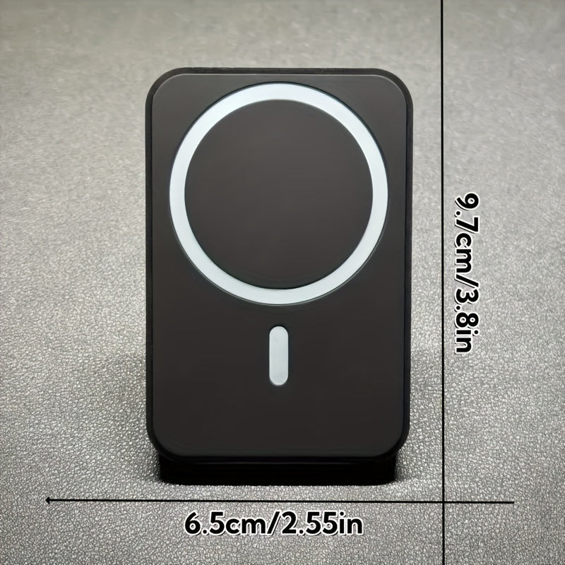 15W Magnetic Wireless Charging Stand, Suitable for iPhone 17/16/15/14/13/12 Series and 25/S24/S23/S22 - USB-C Interface, No Battery Required, Easy to Install, Fashionable Appearance | Essential USB-C Charging Station for Travel, Magnetic Mobile