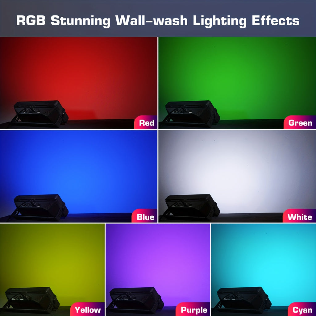 180W LED RGB Stage Light Bar Wall Washer Light Supports 4/11/165 Channel DMX Control RDM Function with Strobe Color Changing Flood Light Bar Suitable for Parties Discos Clubs Churches Birthdays Weddings