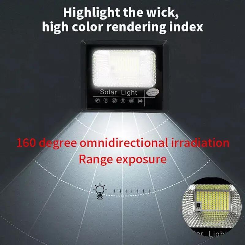 2-Pack Solar Floodlight 170LED Wall-Mounted Security Lighting Dusk to Dawn Automatic On/Off Solar Semi-Flush Mount Light Suitable for Yard, Courtyard, Garden, Cabin, Lodge, Porch