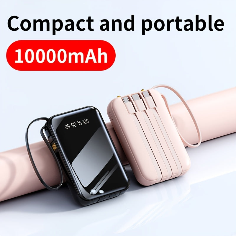 BYGP 10000MAH Portable Battery Pack/Usb Phone Charger/Led Power Indicator/Flashlight, Ideal for Outdoor Emergencies, Compatible with Iphone/Android Devices, Perfect As Holiday Gifts, Portable Mobile Power Source