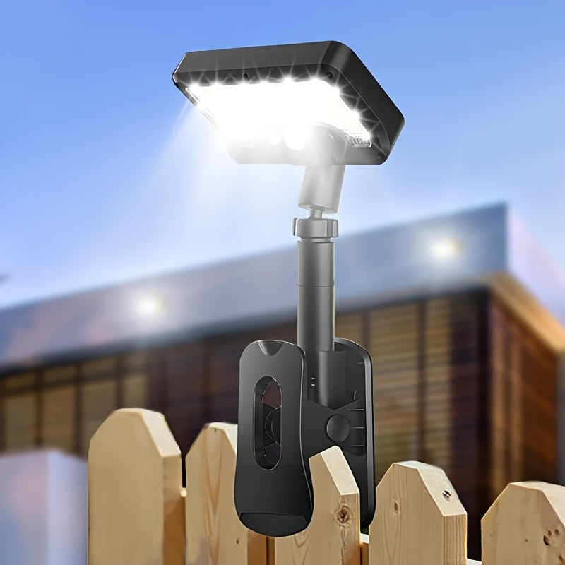 1PC/2PCS 92LED Outdoor Street Light, Solar Clip-On Standing Light, Garden Lighting Light, Courtyard Street Light, Solar Charging/USB Charging, 1500mAh Lithium Battery, High Brightness, Easy to Use, Easy to Place, Unique Solar Light