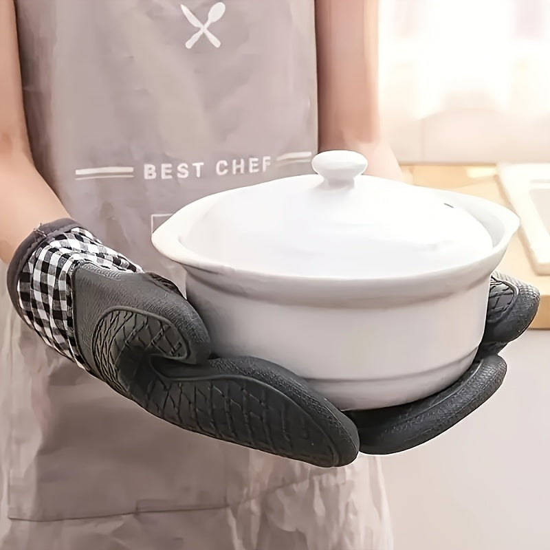 1 or 2 Pack Non-Slip Silicone Kitchen Gloves – Hand Wash Only