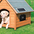 2W Portable Solar Fan, Solar Panel Fan Kit, Solar Powered Dual Fan Ventilation System, Specially Designed for Chicken Coop, Rabbit Hutch, Pet Shed, Greenhouse Air Purification, Tent, RV and Outdoor Workshop, Enhance Air Circulation