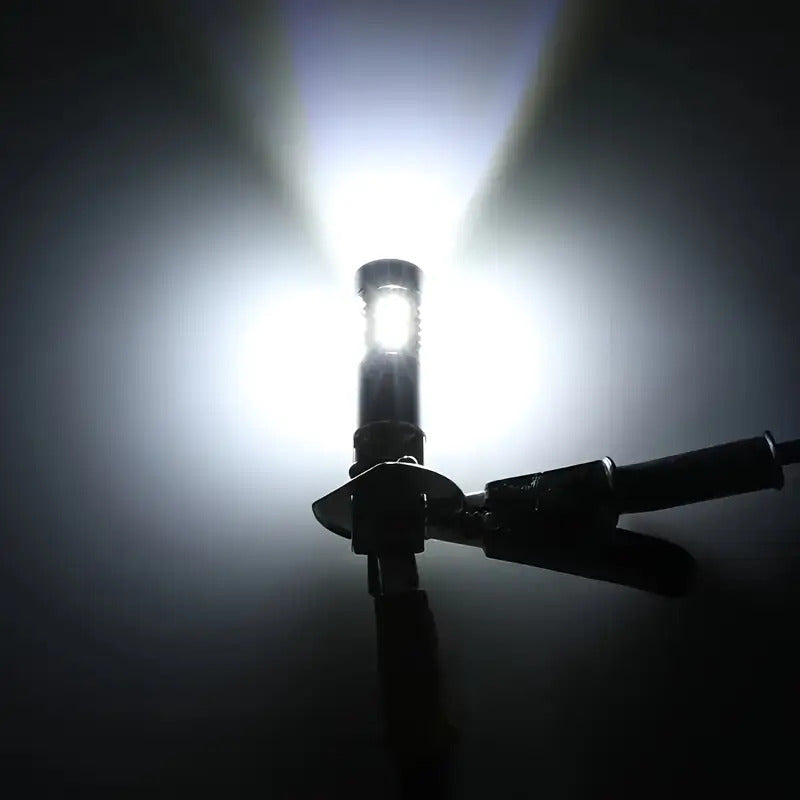 H1 LED Headlight Bulb Set (2Pcs), for High Beam, Low Beam, Fog Light, 6000K White Light, 50W, No Battery Included