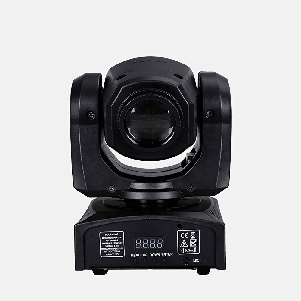 60W stage lighting moving head light, suitable for DMX512 interface, 8 gobos, 8 colors, sound control, 11 channels, 270° tilt, 540° pan, compact DJ light, suitable for weddings, disco, parties, club stage performances
