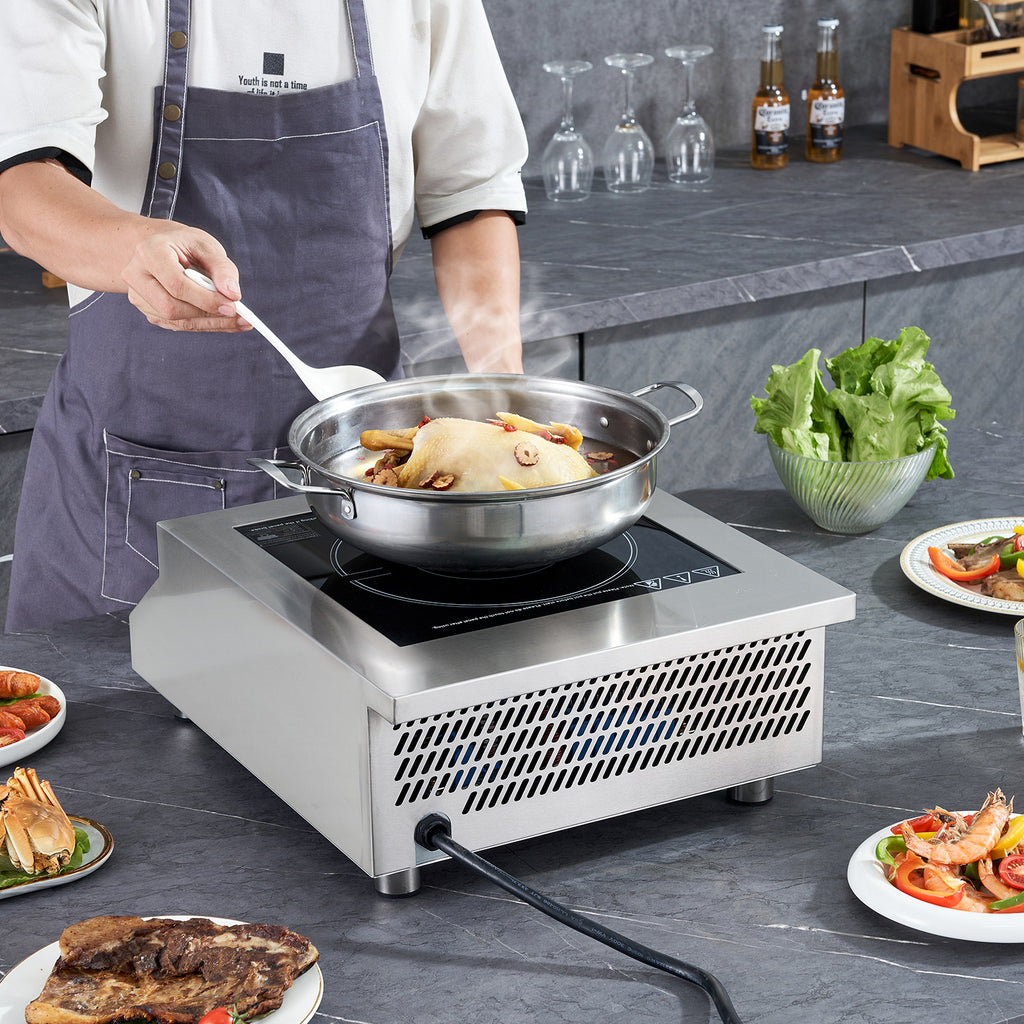 VEVOR Portable Commercial Induction Stove 5000W Countertop Stove Hot Plate