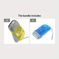 Portable Outdoor Lighting with Bright & Steady Hand-Crank Flashlight, Perfect for Camping and Tents