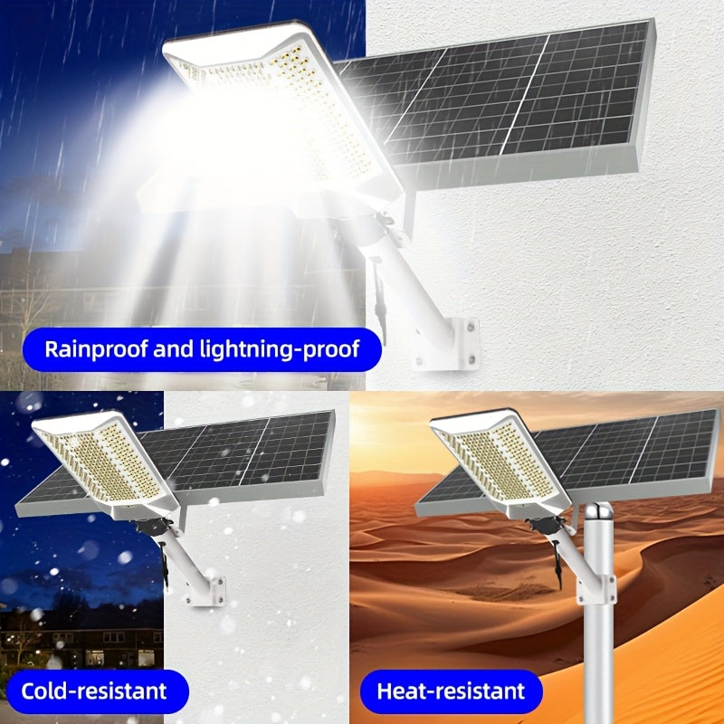 18000mAh High Power Solar Street Light, Long Battery Life, with Remote Control, IP65 Outdoor Solar Light, LED Three-Side Lighting Solar Light, Perfect for Streets, Courtyards, Gardens, Parking Lots Solar Light