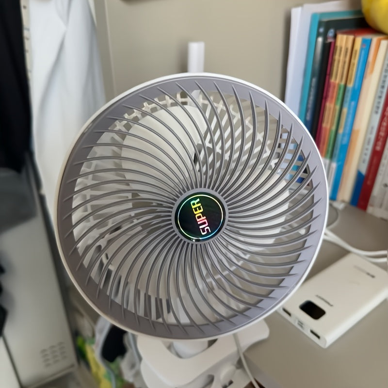3-in-1 Clip Fan, Handheld & Car Mount Dual Use, Portable Multifunctional Fan for Travel Home and Office Use