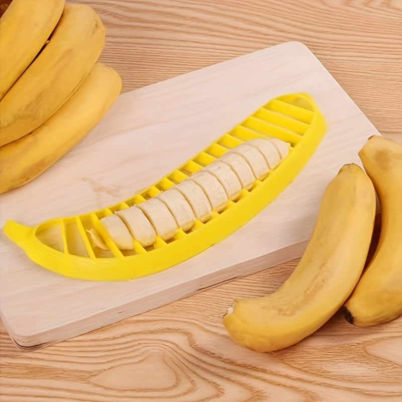 Banana Slicer, Multifunctional Fruit Cutting Tool, Banana Cutter, Fruit Separator, Fruit Salad & Platter Divider, Kitchen Accessory, Best Partner for Oktoberfest, Christmas & Halloween Festivities