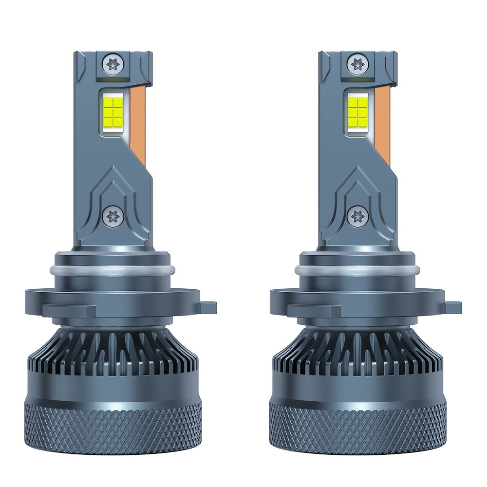 Pair of 220W LED Bulbs, Compatible with H7, H4, H11 and More, Equipped with Two Copper Tubes, Suitable for All Types of Car Headlights, Operating Voltage 12V/24V, Color Temperature 6500K, No Battery Included