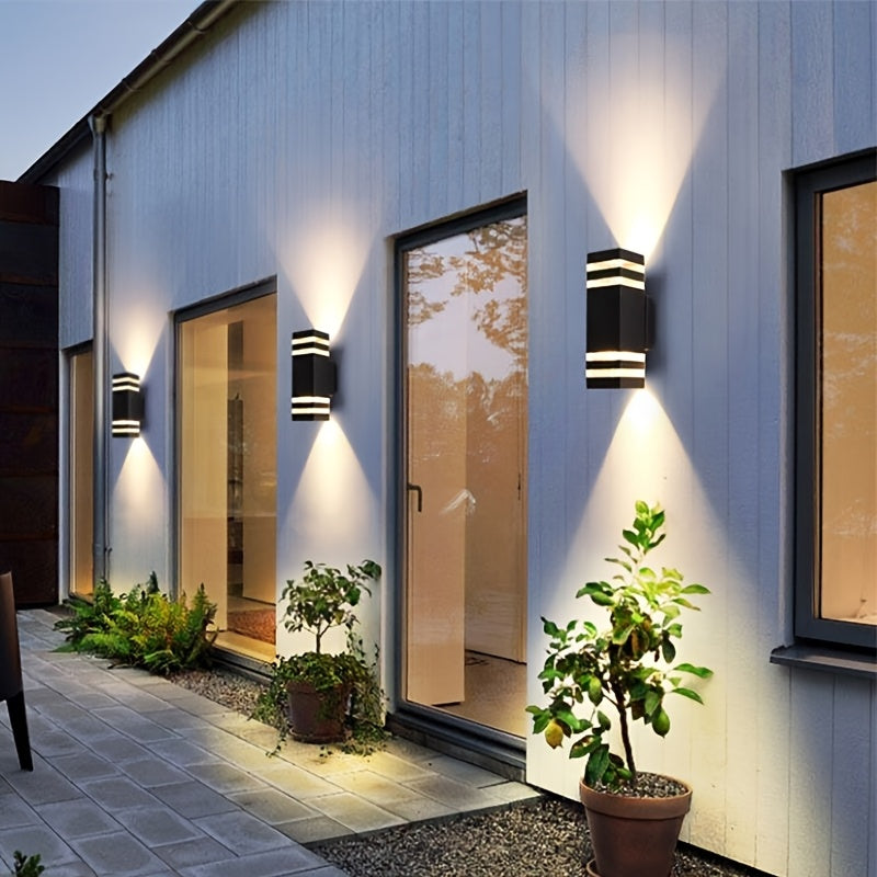 LED Outdoor Wall Light, Courtyard Balcony Wall Light, European Style Waterproof Corridor Gate Luminous Exterior Wall Light, Minimalist Lighting, Single-Head / Double-Head Light