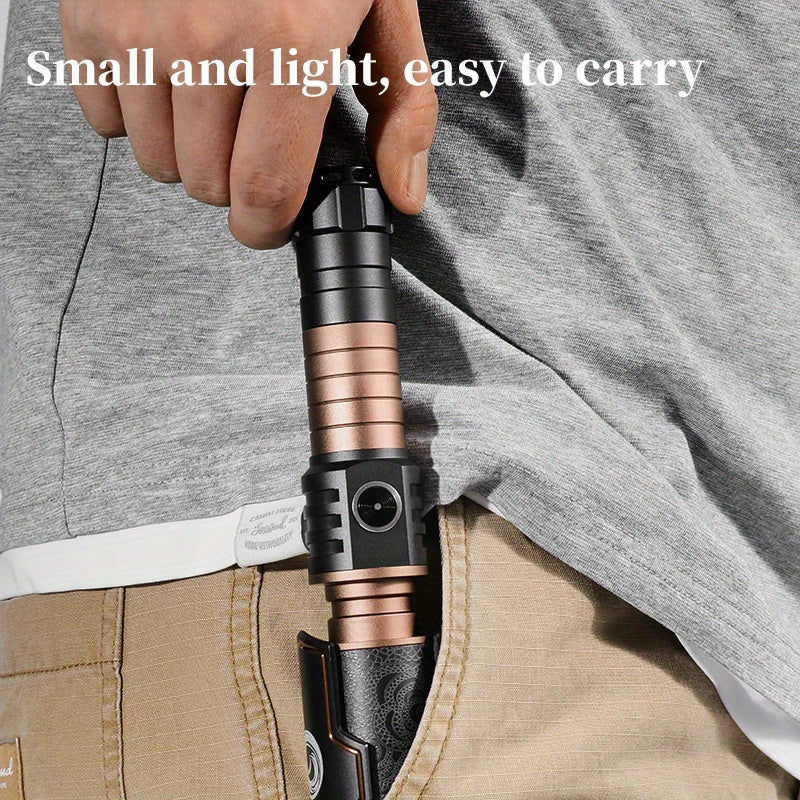 SKYFIRE Mini Flashlight | Ultra-Bright Compact Light | Zoomable | Heat Dissipation | 6-Level Dimmable | Long Battery Life