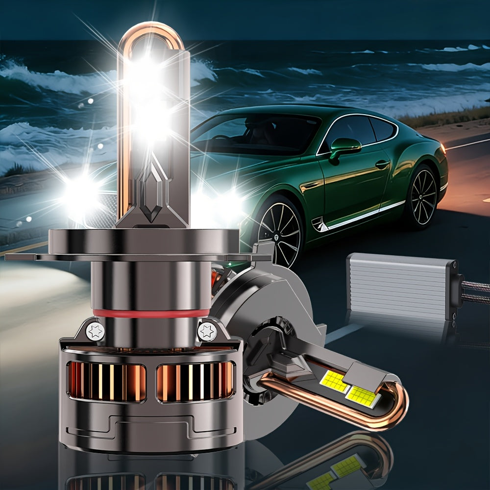 2PCS LED Car Headlights, Compatible with H11/H7/H4/H1, 9005/9006/9012 - 55000LM, 7500K Cool White Light, 300W Power, Easy Plug-and-Play Installation, Fits Most Vehicles, 5-Minute Installation, No Battery Needed