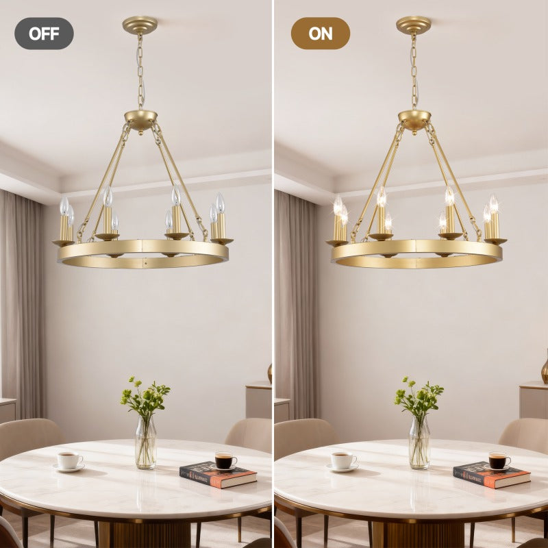 N-shaped lampshade, farmhouse modern style small round lampshade, suitable for living room, kitchen island, foyer, bedroom, dining room, ceiling flush mount / pendant type, gold - E12 - bulb not included