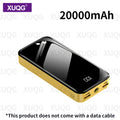 20000mAh Power Bank with LED Power Display, Built-in LED Light, Dual Input/Output, Compact and Portable Mobile Charger