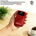 Latest Upgraded High-Value Light Luxury Style 10000mAh High-Capacity 5W/15W Portable Fast-Charging Power Bank with Real-Time Power Display, Smart Digital Display, Portable Lanyard, Ultra-Bright LED Light, Built-in 4 Cables