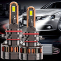2Pcs LED Headlight Bulbs, 300W High Power, Compatible with H1, H4, 9003, HB2, H7, H18, H11, H9, H8 - 60,000 Lumens, 7500K Color Temperature, 9570 CSP Chip, 950% Brightness, Vehicle Lighting Upgrade, Durable LED Lights, 12V-24V Voltage