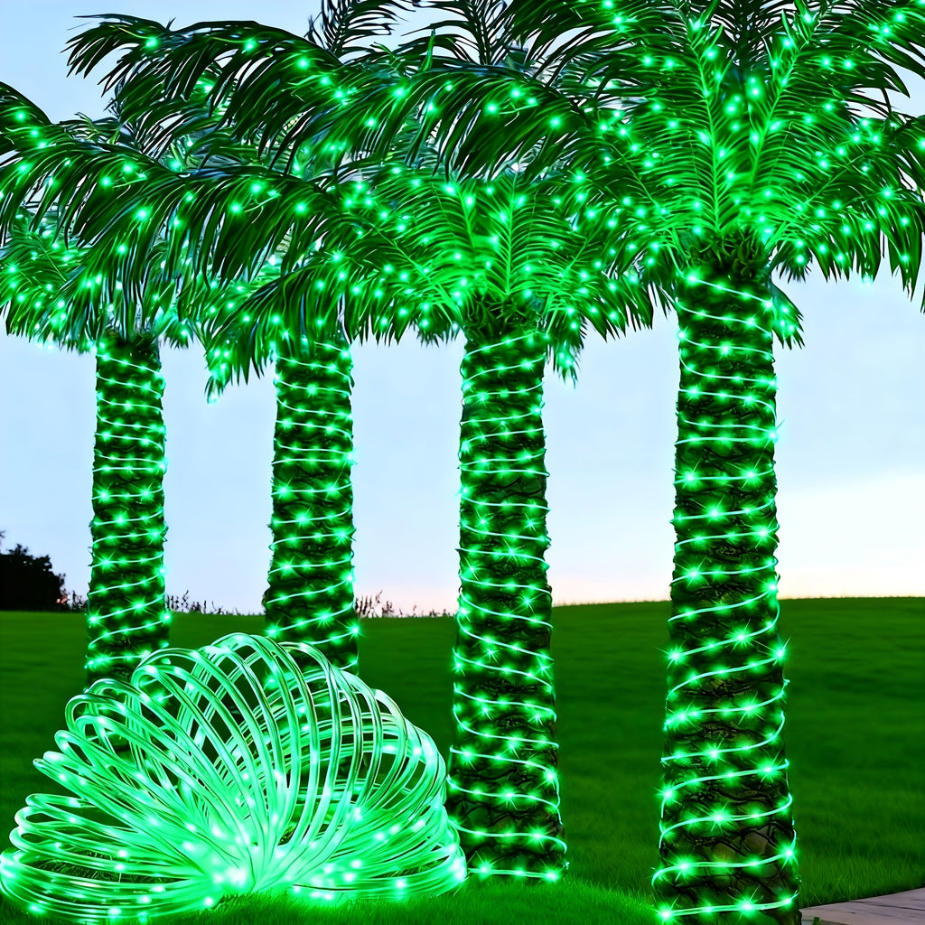 201/151/101/51 LED tube string lights | durable plastic flexible hose light, green, perfect for Valentine‘s Day decoration, home decoration, New Year‘s party, bedroom decoration, Christmas decoration and outdoor holiday lighting (IPX4)