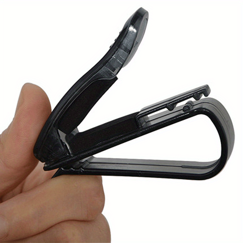 2pcs Universal Car Sun Visor Sunglasses & Ticket Card Clip Storage Organizer – Vehicle Auto Accessory