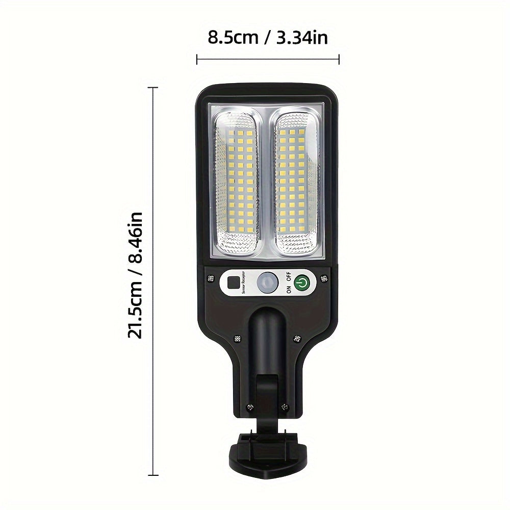 Super Bright 78LED Remote Control Sensor Street Light Area Lighting, Smart Wall Light Upgraded Lithium Battery 1200mAh with Remote Control, 3 Functional Modes, Switchable Automatic Lighting in Darkness, Suitable for Roads
