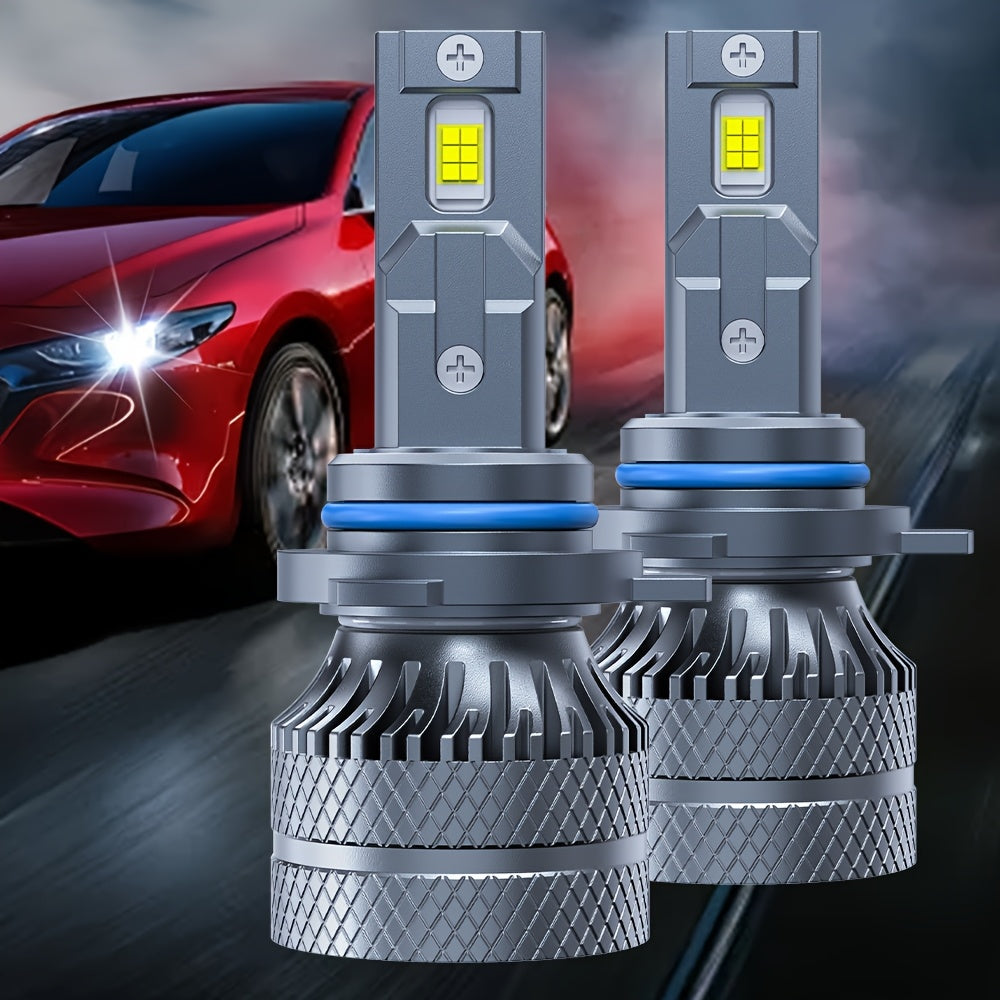 2-Pack H1 H7 H4 H11 HB3 9005 HB4 9006 9012 HIR2 Car Headlight Bulbs 30000 Lumens 350W Auto Front Headlights 12V 6500K Color Temperature