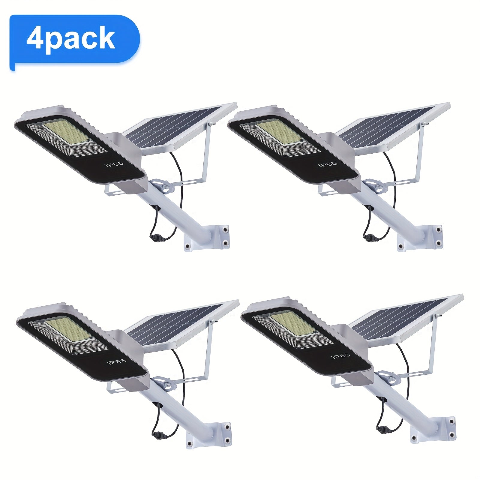 1/2/4pcs Solar LED Street Light, with Remote Control, 1926 LEDs, 6000mAh Solar Powered, 6500K Auto On/Off Sensor, Detachable Panel and Easy to Install for Garden, Pathway, Garage, Yard, Outdoor Light Solar Powered, Outdoor Wall Light