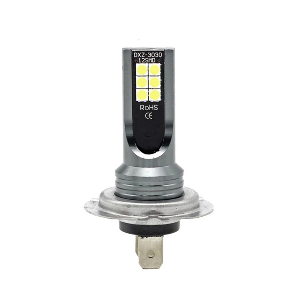 4-Pack H7 LED Headlight Bulb Set Car Fog Light Bulbs 12V 55W High Power Car Fog Light 6000K Front Headlight H7 Super Bright Bulbs