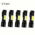 High Power LED Flashlight, Rechargeable Mini Flashlight with Magnetic Base, Self-Defense Light, 5 Lighting Modes, Bright Outdoor Emergency Flashlight, Camping Gear, Compact Pocket Light, High Lumen Multi-Mode Light for Outdoor Enthusiasts