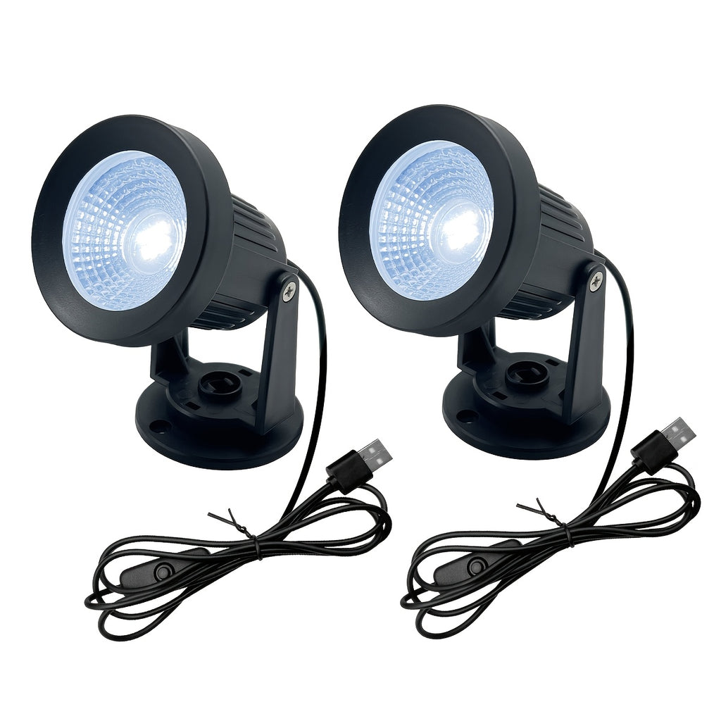 LED indoor spotlight, USB ceiling spot light, adjustable lamp direction, 6000K high light indoor decorative lighting for plants, pictures, artworks