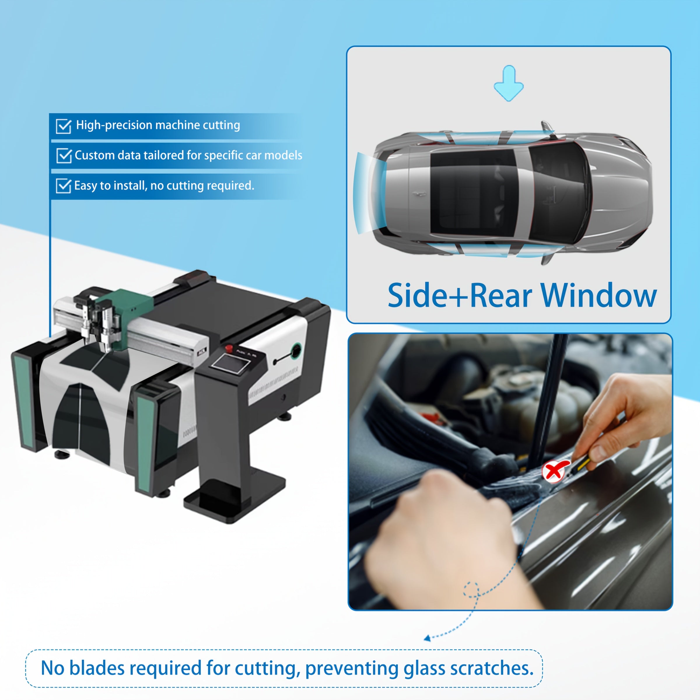 Pre-Cut Window Tint Film for 2001-2005 Honda Civic Coupe